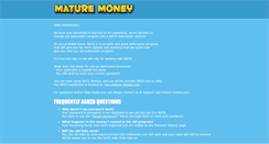 Desktop Screenshot of mature-money.com