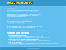 Tablet Screenshot of mature-money.com